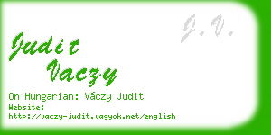 judit vaczy business card