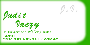judit vaczy business card